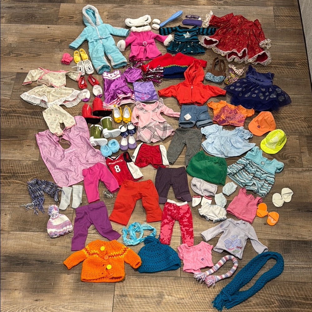 American Girl Doll Colorful Kids Toy Clothing Lot Assortment